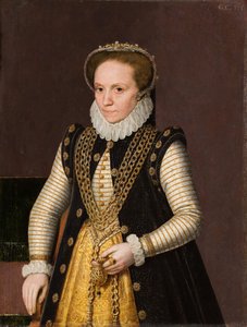 Portrait of an Unknown French Noblewoman by Unbekannt Unbekannt